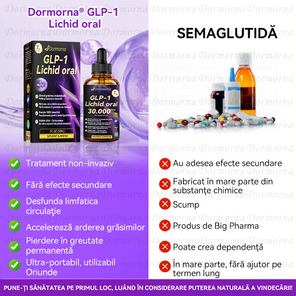 Recomandat de Spitalul Universitar Bucuresti| Magazin oficial | 𝐃𝐨𝐫𝐦𝐨𝐫𝐧𝐚®🧚♀️𝐆𝐋𝐏-𝟏 𝐋𝐢𝐜𝐡𝐢𝐝 𝐨𝐫𝐚𝐥--✅Programe revoluționare de control științific al zahărului GLP-1 și de scădere în greutate