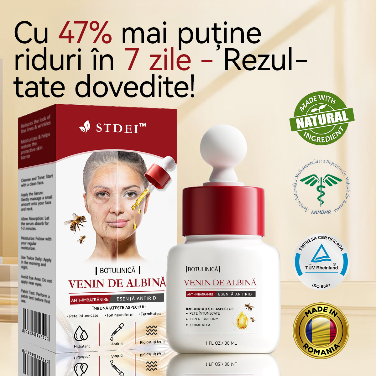 (🌿🐝Fabricat si livrat din Romania ✅) 𝐒𝐓𝐃𝐄𝐈™ 𝐁𝐨𝐭𝐮𝐥𝐢𝐧𝐢𝐜ă 𝐕𝐞𝐧𝐢𝐧 𝐝𝐞 𝐚𝐥𝐛𝐢𝐧ă 𝐀𝐧𝐭𝐢-î𝐦𝐛ă𝐭𝐫â𝐧𝐢𝐫𝐞 𝐄𝐬𝐞𝐧ță 𝐚𝐧𝐭𝐢𝐫𝐢𝐝🔥VÂNZARE DE ULTIMA ZI 80% REDUCERE