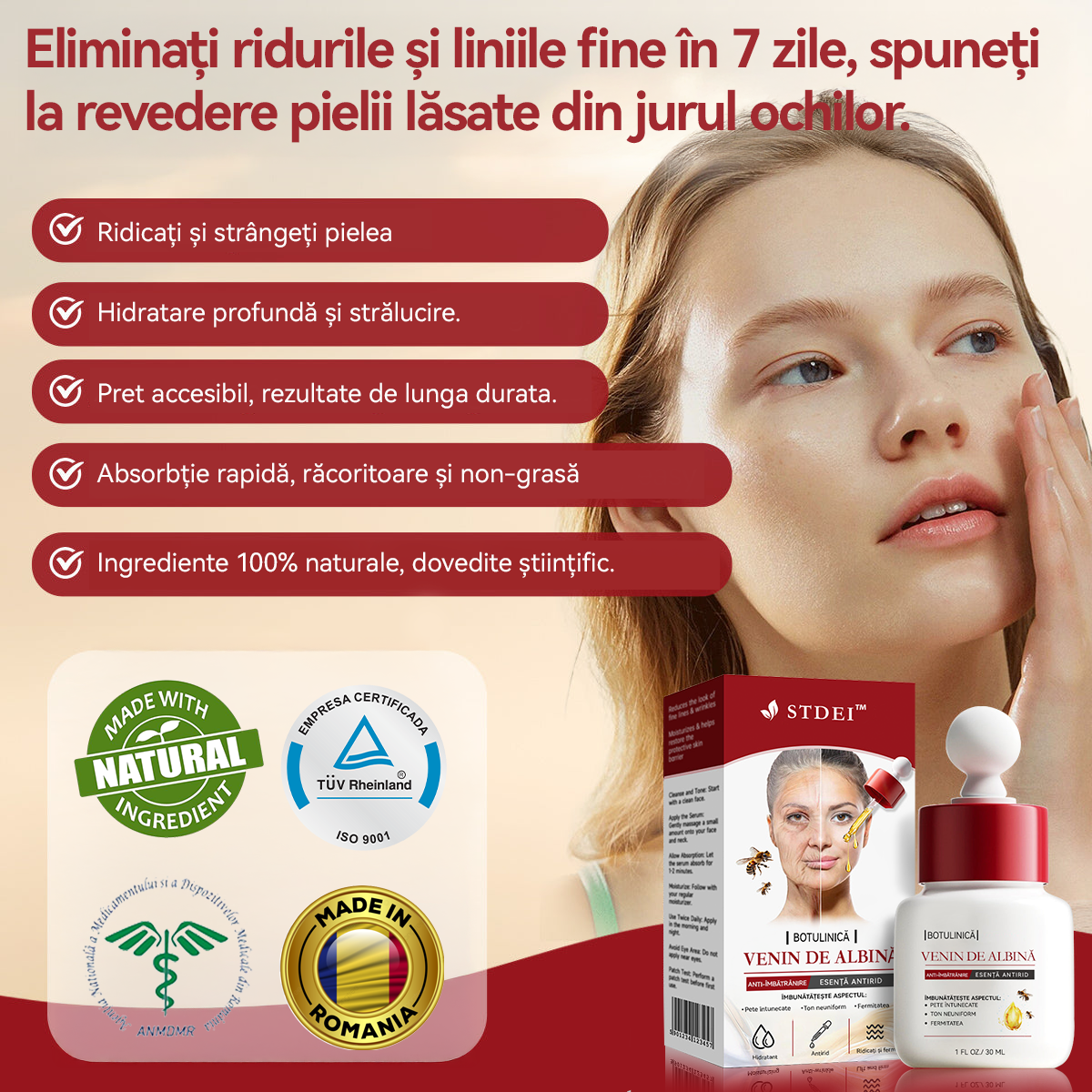 (🌿🐝Fabricat si livrat din Romania ✅) 𝐒𝐓𝐃𝐄𝐈™ 𝐁𝐨𝐭𝐮𝐥𝐢𝐧𝐢𝐜ă 𝐕𝐞𝐧𝐢𝐧 𝐝𝐞 𝐚𝐥𝐛𝐢𝐧ă 𝐀𝐧𝐭𝐢-î𝐦𝐛ă𝐭𝐫â𝐧𝐢𝐫𝐞 𝐄𝐬𝐞𝐧ță 𝐚𝐧𝐭𝐢𝐫𝐢𝐝🔥VÂNZARE DE ULTIMA ZI 80% REDUCERE