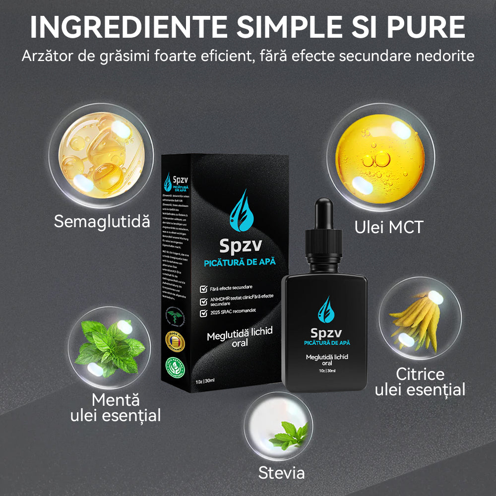 🦀𝑺𝐩𝐳𝐯™ 𝐌𝐞𝐠𝐥𝐮𝐭𝐢𝐝ă 𝐥𝐢𝐜𝐡𝐢𝐝 𝐨𝐫𝐚𝐥 (Un produs alimentar de ardere a grăsimilor dezvoltat de Universitatea de Medicină și Farmacie Carol Davila din București și foarte recomandat de ANSVSA!)