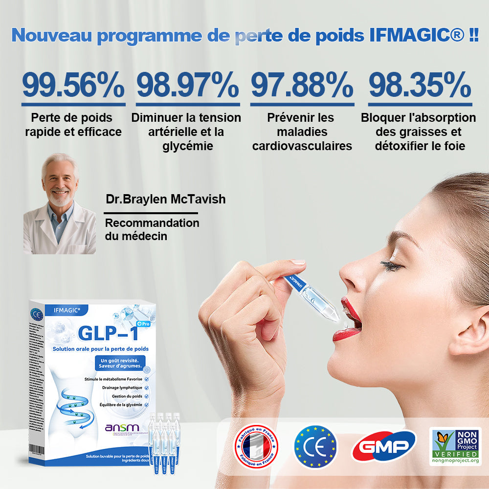𝐈𝐅𝐌𝐀𝐆𝐈𝐂® 𝐆𝐋𝐏-𝟏 𝐏𝐫𝐨 𝐒𝐨𝐥𝐮𝐭𝐢𝐨𝐧 𝐨𝐫𝐚𝐥𝐞 𝐩𝐨𝐮𝐫 𝐥𝐚 𝐩𝐞𝐫𝐭𝐞 𝐝𝐞 𝐩𝐨𝐢𝐝𝐬🌼💖
